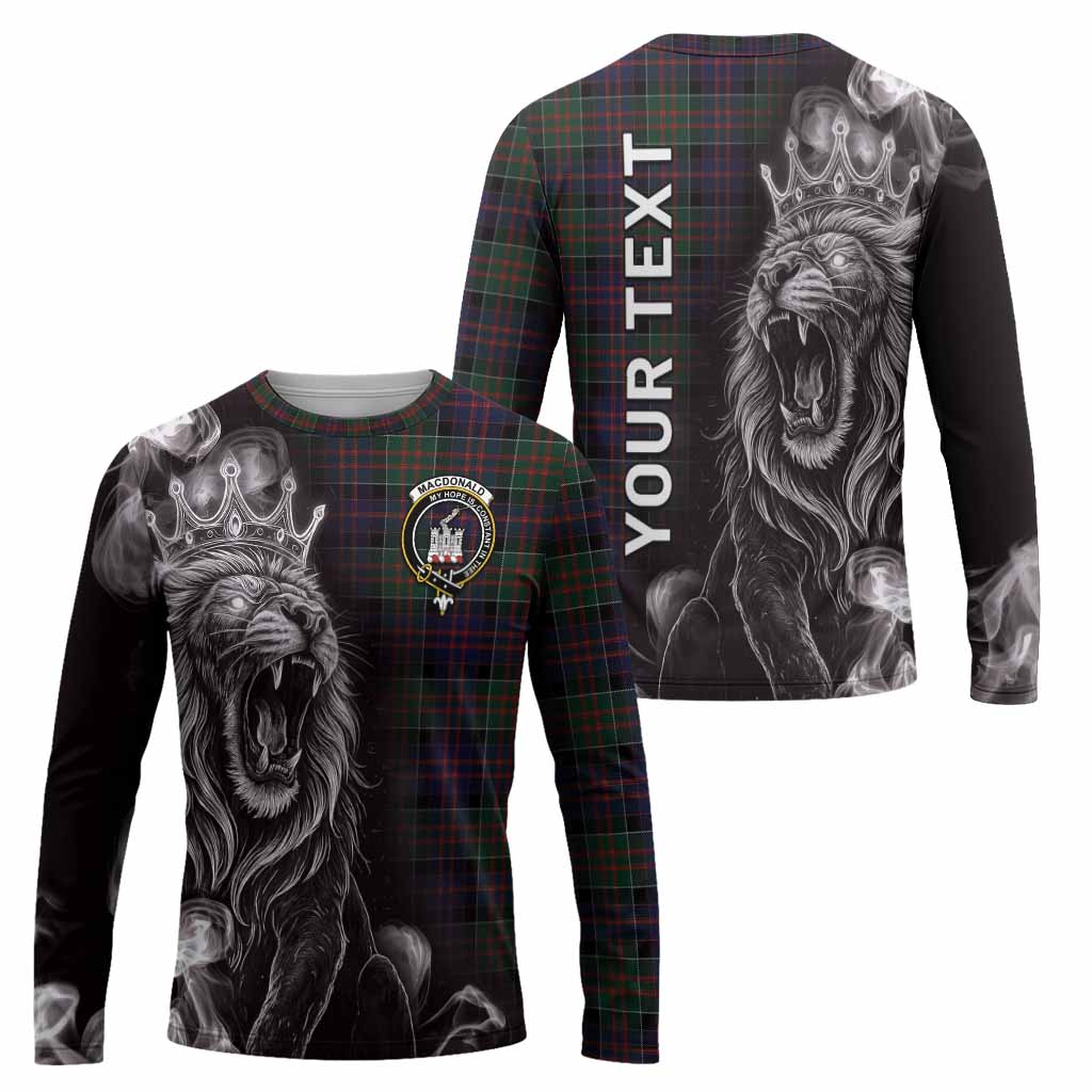 MacDonald (McDonald) of Clanranald Tartan Long Sleeve T-Shirt Roaring Lion Heritage