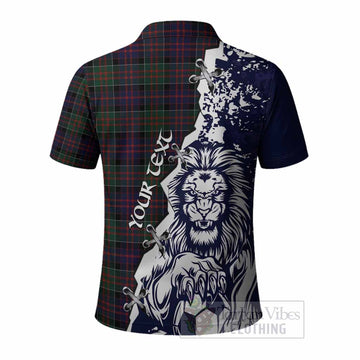 MacDonald (McDonald) of Clanranald Tartan Scottish Polo Shirt Angry Lion With Soccer Ball Style