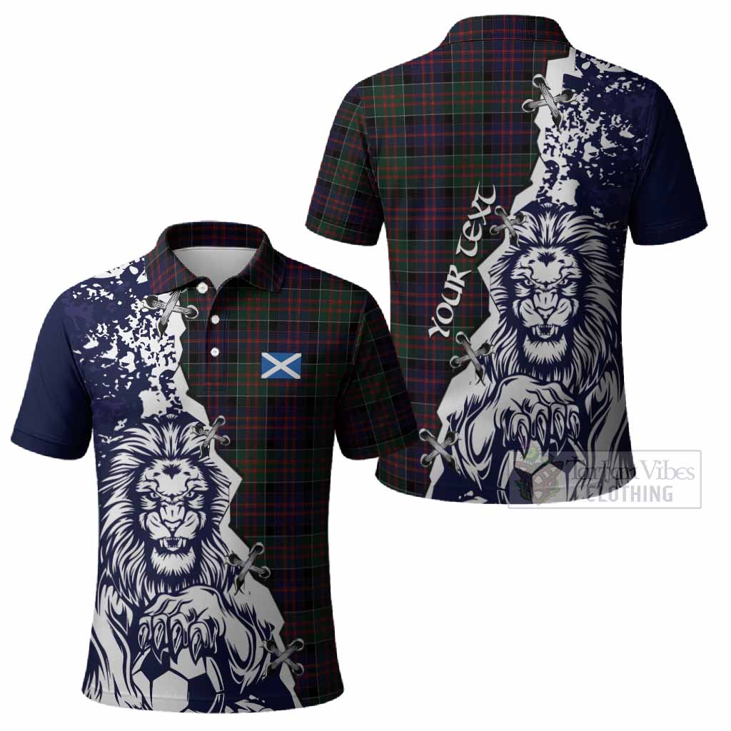 MacDonald (McDonald) of Clanranald Tartan Scottish Polo Shirt Angry Lion With Soccer Ball Style