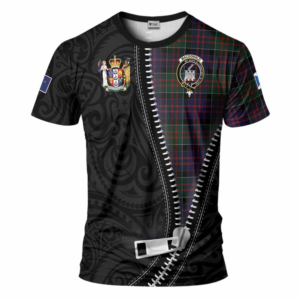 MacDonald (McDonald) of Clanranald Tartan T-Shirt New Zealand Pattern Unique Zipper Stylized