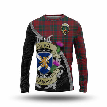 MacDonald (McDonald) of Glencoe Tartan Family Crest Long Sleeve T-Shirt Lion Rampant Royal Thistle Shield Celtic Inspired Unisex - Tartan Vibes Clothing