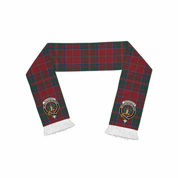 MacDonald (McDonald) of Glencoe Tartan Ruffneck Scarf with Family Crest