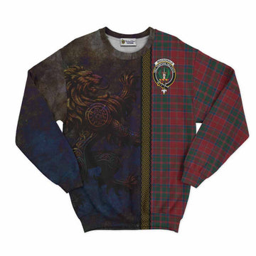MacDonald (McDonald) of Glencoe Tartan Family Crest Sweatshirt Alba Gu Brath Be Brave Lion Ancient Style