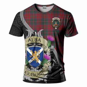 MacDonald (McDonald) of Glencoe Tartan Family Crest T-Shirt Lion Rampant Royal Thistle Shield Celtic Inspired