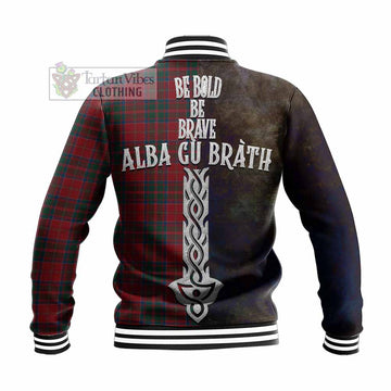 MacDonald (McDonald) of Glencoe Tartan Family Crest Baseball Jacket Alba Gu Brath Be Brave Lion Ancient Style