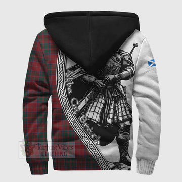 MacDonald (McDonald) of Glencoe Tartan Clan Crest Sherpa Hoodie with Highlander Warrior Celtic Style - Tartan Vibes Clothing