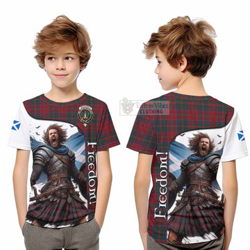 MacDonald (McDonald) of Glencoe Crest Tartan Kid T-Shirt Inspired by the Freedom of Scottish Warrior - Tartan Vibes Clothing