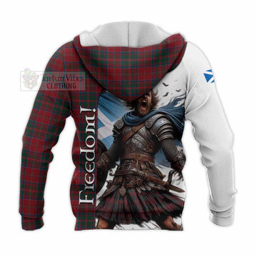 MacDonald (McDonald) of Glencoe Crest Tartan Knitted Hoodie Inspired by the Freedom of Scottish Warrior - Tartan Vibes Clothing