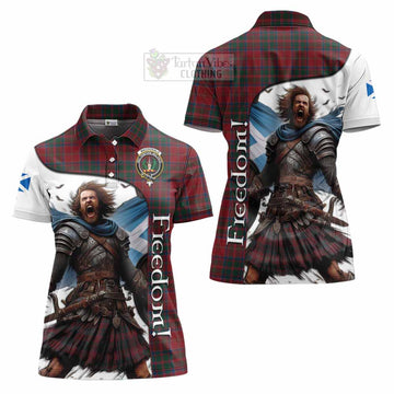 MacDonald (McDonald) of Glencoe Crest Tartan Women's Polo Shirt Inspired by the Freedom of Scottish Warrior - Tartan Vibes Clothing