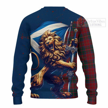 MacDonald (McDonald) of Glencoe Tartan Family Crest Knitted Sweater with Scottish Majestic Lion - Tartan Vibes Clothing