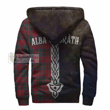MacDonald (McDonald) of Glencoe Tartan Family Crest Sherpa Hoodie Alba Gu Brath Be Brave Lion Ancient Style