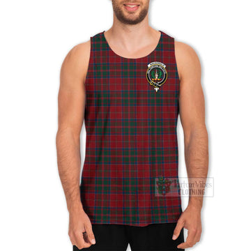 MacDonald (McDonald) of Glencoe Tartan Men's Tank Top with Family Crest Celtic Skull Style - Tartan Vibes Clothing