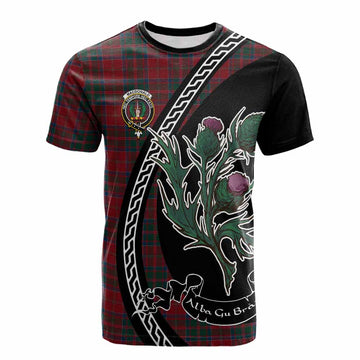 MacDonald (McDonald) of Glencoe Family Crest Tartan Cotton T-shirt Alba Thistle Inspired