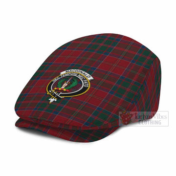 MacDonald (McDonald) of Glencoe Family Crest Tartan Jeff Cap, Tartan Flat Cap