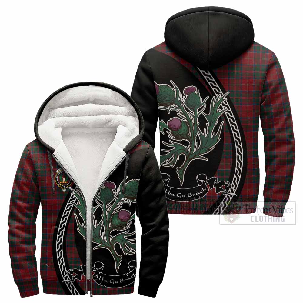 MacDonald (McDonald) of Glencoe Family Crest Tartan Sherpa Hoodie Alba Thistle Inspired - Tartan Vibes Clothing