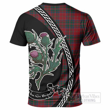 MacDonald (McDonald) of Glencoe Family Crest Tartan T-Shirt Alba Thistle Inspired