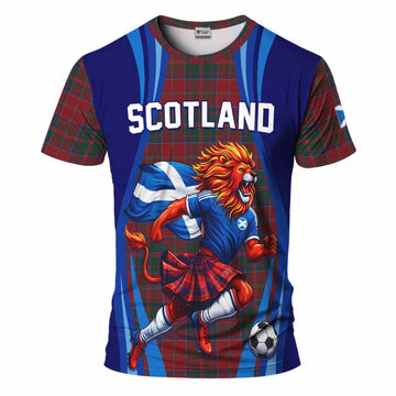 MacDonald (McDonald) of Glencoe Scotland Football Tartan T-Shirt Lion Mascot Go Scottish