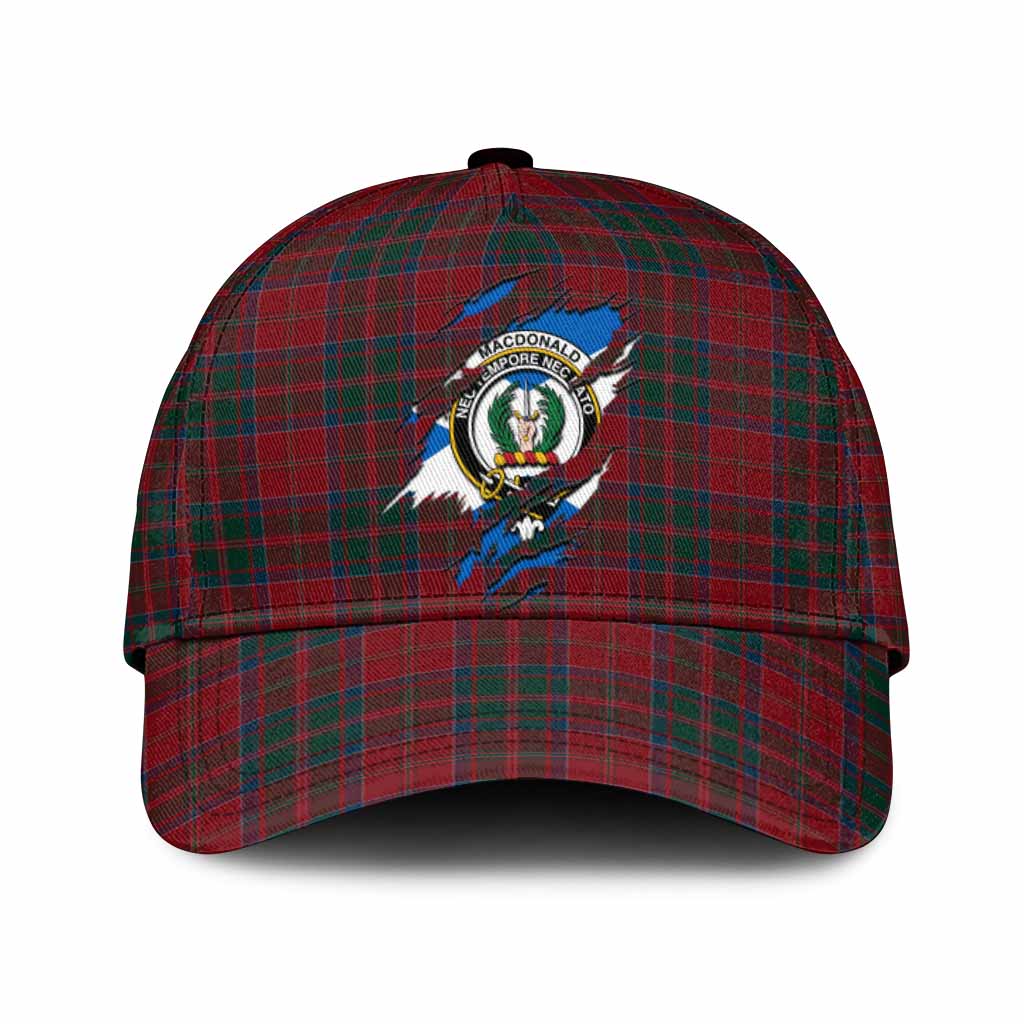 MacDonald (McDonald) of Glencoe Tartan Classic Cap with Family Crest In Me Style