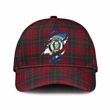 MacDonald (McDonald) of Glencoe Tartan Classic Cap with Family Crest In Me Style
