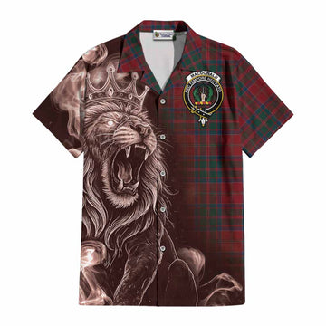 MacDonald (McDonald) of Glencoe Tartan Cotton Hawaiian Shirt Roaring Lion Heritage