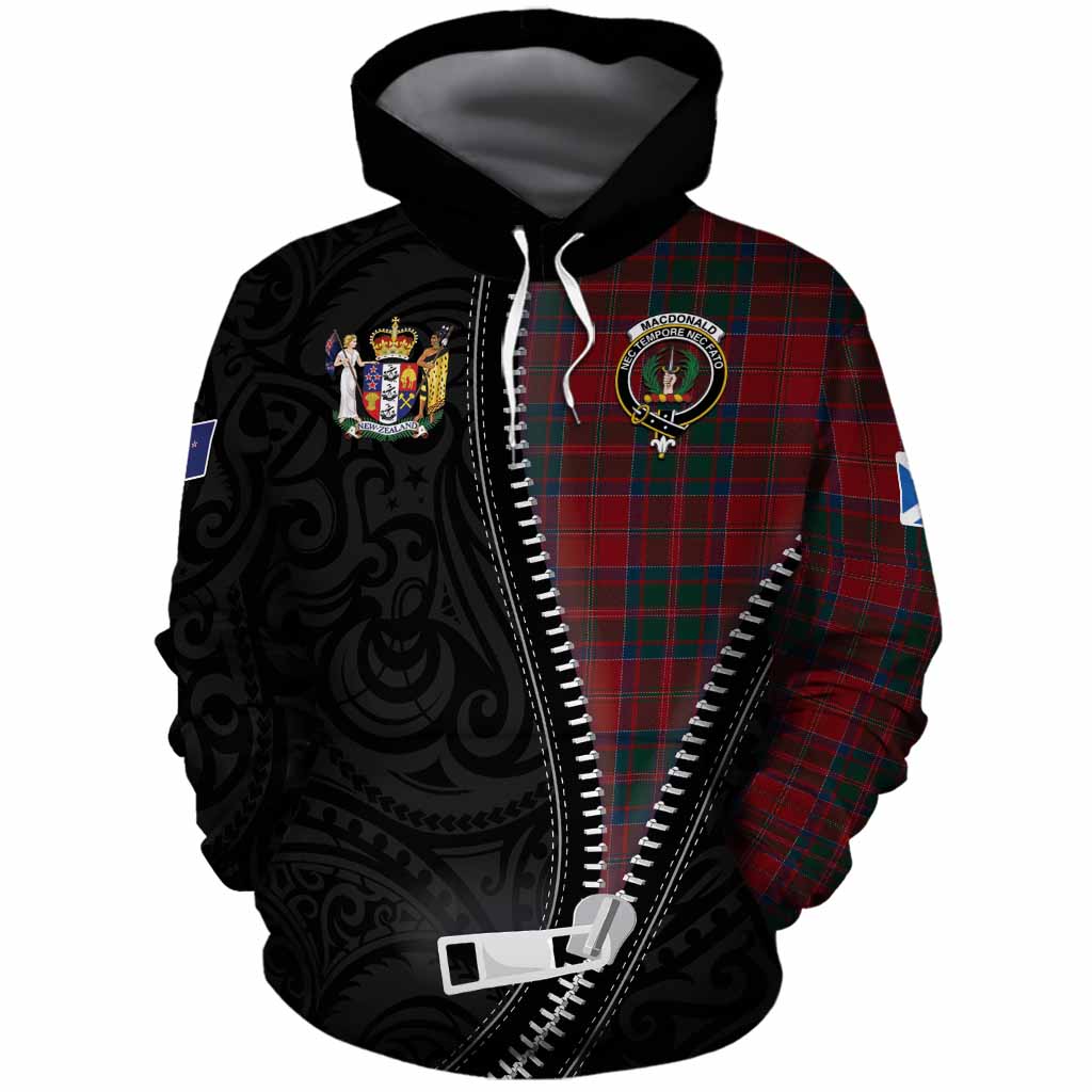 MacDonald (McDonald) of Glencoe Tartan Cotton Hoodie New Zealand Pattern Unique Zipper Stylized