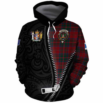 MacDonald (McDonald) of Glencoe Tartan Cotton Hoodie New Zealand Pattern Unique Zipper Stylized