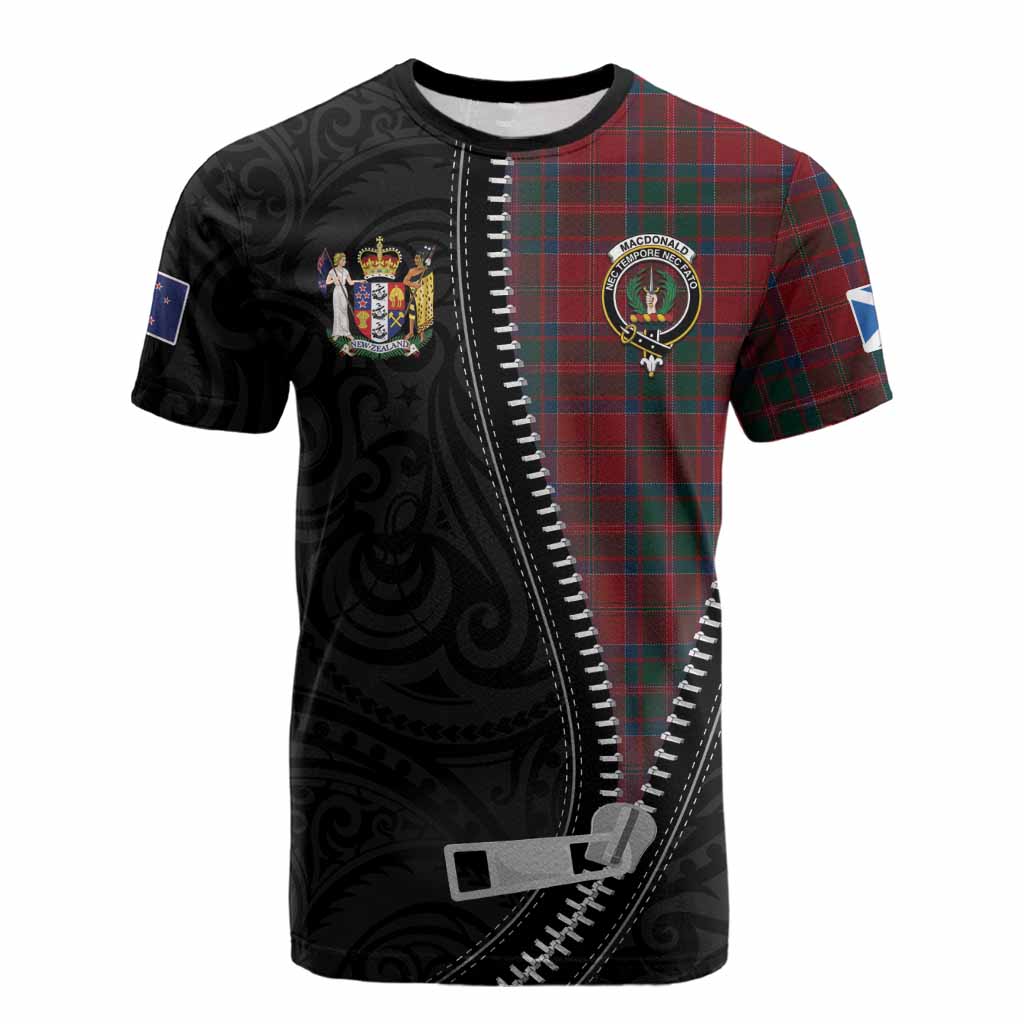 MacDonald (McDonald) of Glencoe Tartan Cotton T-shirt New Zealand Pattern Unique Zipper Stylized