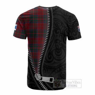 MacDonald (McDonald) of Glencoe Tartan Cotton T-shirt New Zealand Pattern Unique Zipper Stylized