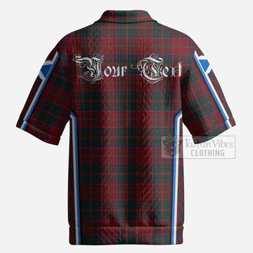 MacDonald (McDonald) of Glencoe Tartan Crest Men’s Polo Sweater Top Scotland Coat of Arm Flag Style