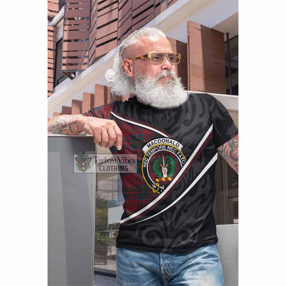 MacDonald (McDonald) of Glencoe Tartan Family Crest Cotton T-shirt Celtic Scottish Thistle Floral - Tartan Vibes Clothing