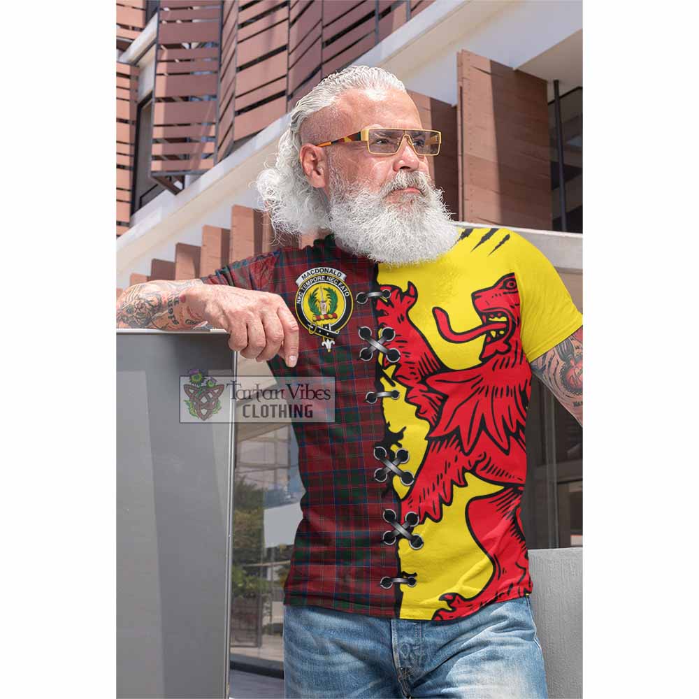 MacDonald (McDonald) of Glencoe Tartan Family Crest Cotton T-shirt Lion Rampant Honor - Tartan Vibes Clothing