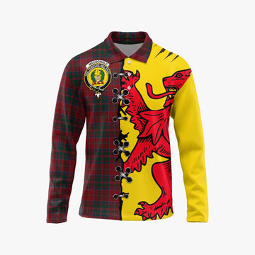 MacDonald (McDonald) of Glencoe Tartan Family Crest Long Sleeve Polo Shirt Lion Rampant Honor