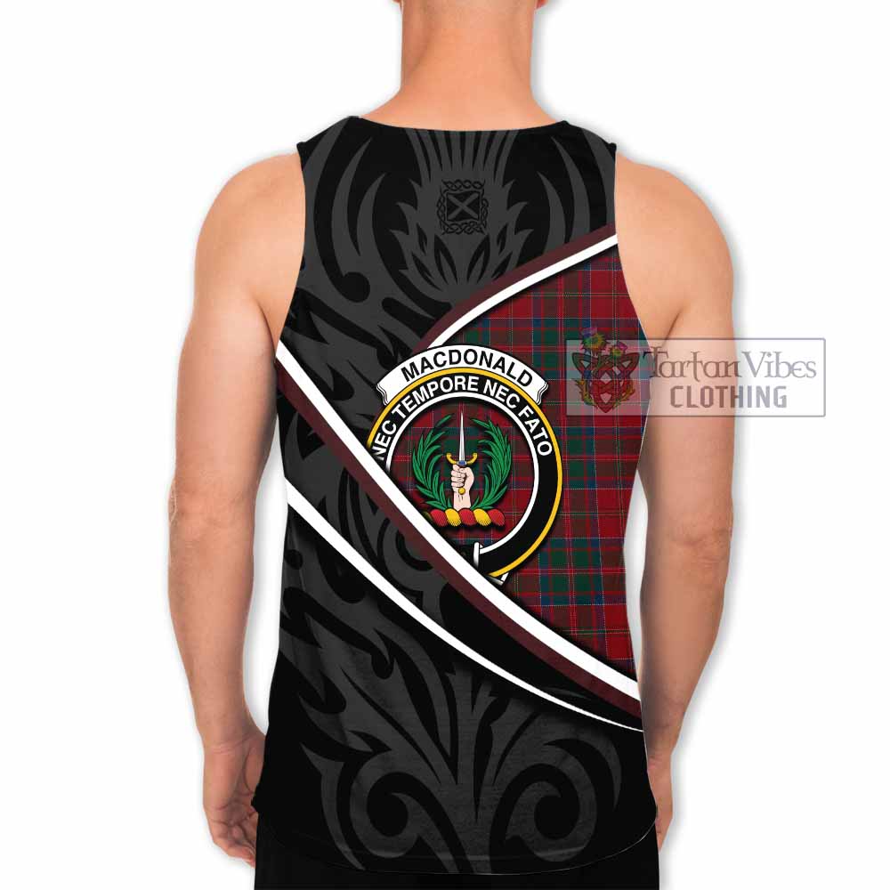 MacDonald (McDonald) of Glencoe Tartan Family Crest Men Tank Top Celtic Scottish Thistle Floral - Tartan Vibes Clothing