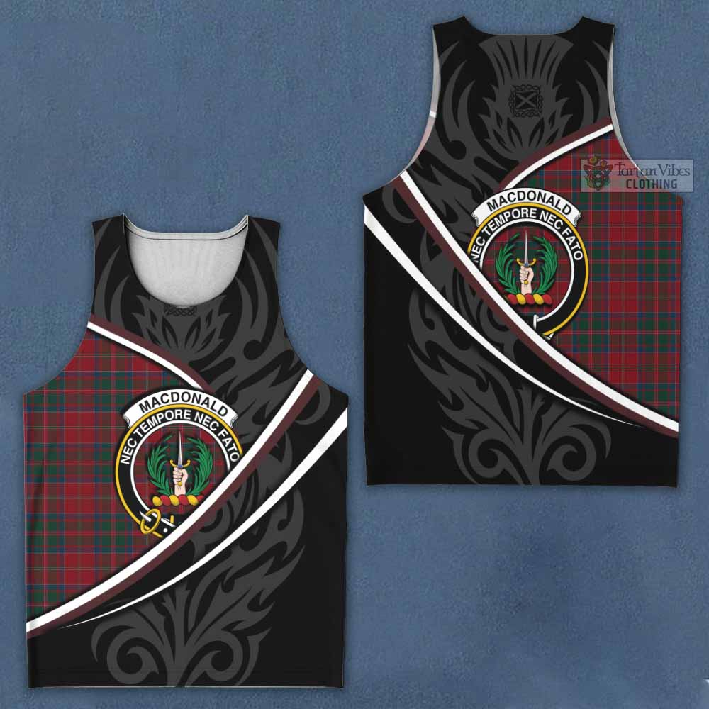 MacDonald (McDonald) of Glencoe Tartan Family Crest Men Tank Top Celtic Scottish Thistle Floral - Tartan Vibes Clothing