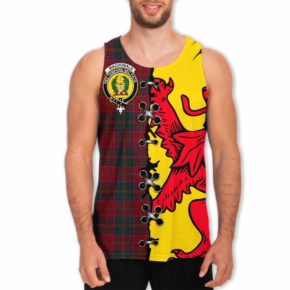 MacDonald (McDonald) of Glencoe Tartan Family Crest Men Tank Top Lion Rampant Honor - Tartan Vibes Clothing