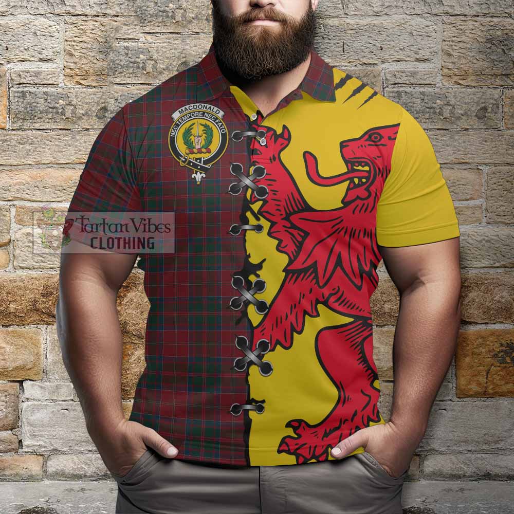 MacDonald (McDonald) of Glencoe Tartan Family Crest Polo Shirt Lion Rampant Honor - Tartan Vibes Clothing