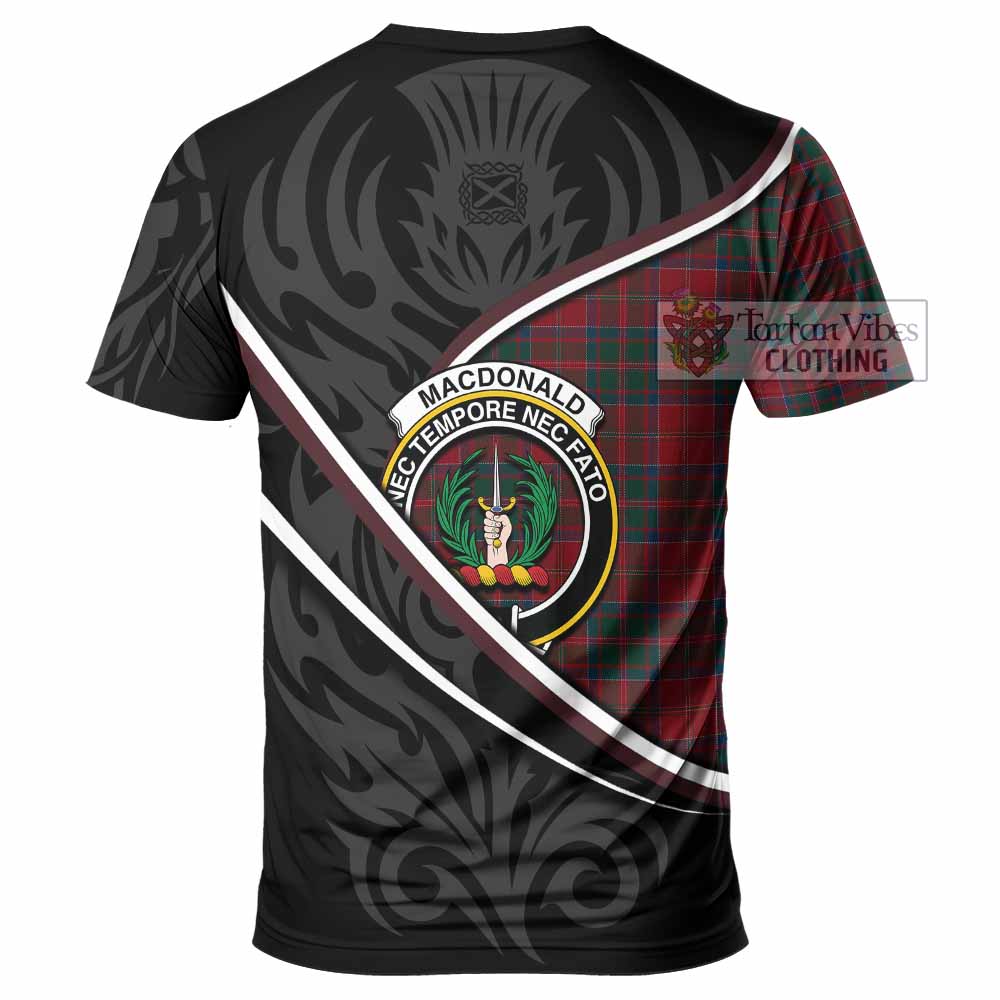 MacDonald (McDonald) of Glencoe Tartan Family Crest T-shirt Celtic Scottish Thistle Floral - Tartan Vibes Clothing