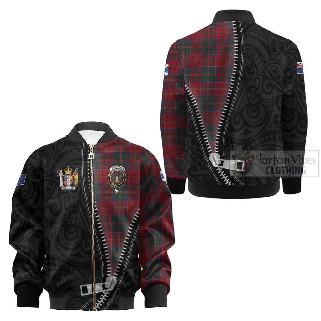 MacDonald (McDonald) of Glencoe Tartan Kid Bomber Jacket New Zealand Pattern Unique Zipper Stylized