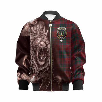 MacDonald (McDonald) of Glencoe Tartan Kid Bomber Jacket Roaring Lion Heritage