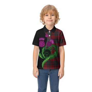 MacDonald (McDonald) of Glencoe Tartan Kid Polo Shirt Traditional Scottish Thistle