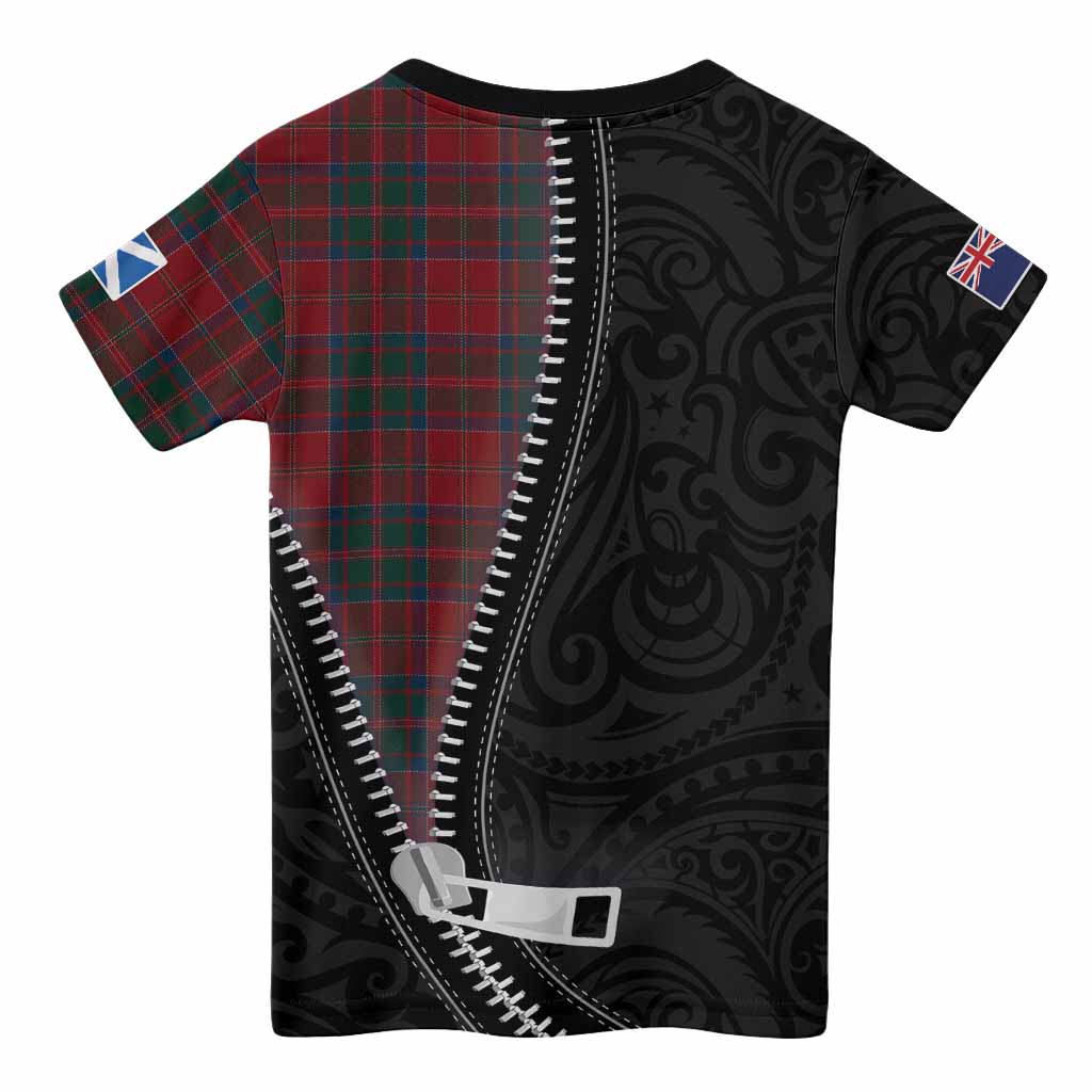 MacDonald (McDonald) of Glencoe Tartan Kid T-shirt New Zealand Pattern Unique Zipper Stylized
