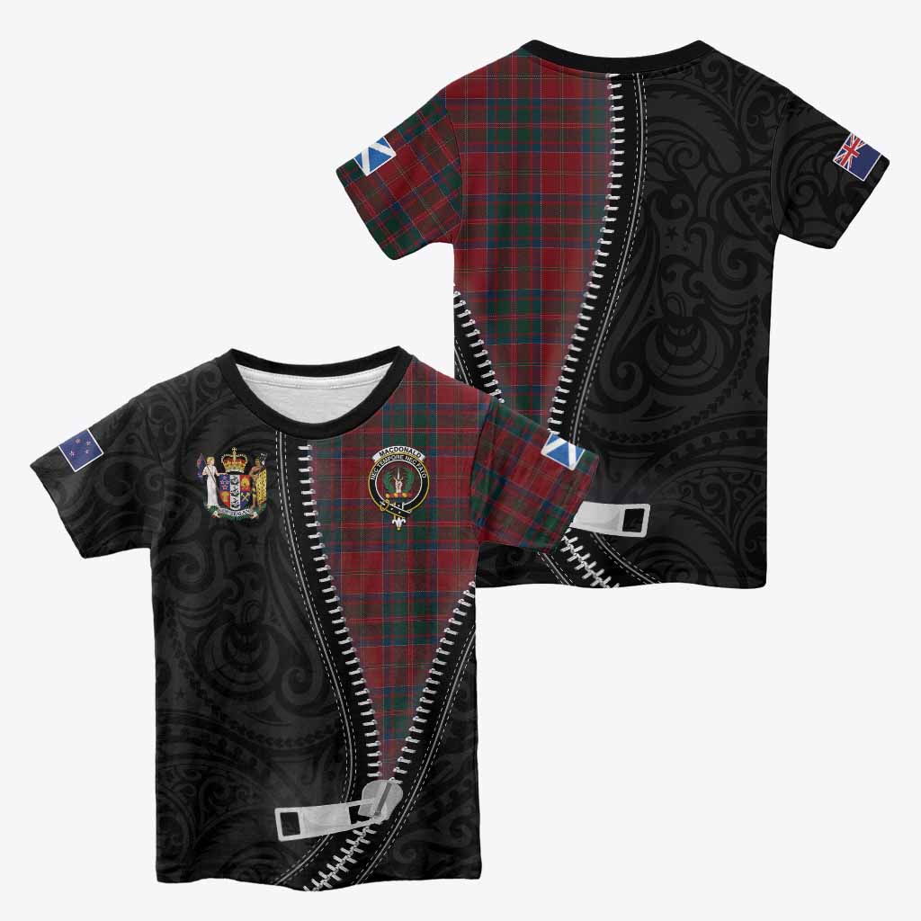 MacDonald (McDonald) of Glencoe Tartan Kid T-shirt New Zealand Pattern Unique Zipper Stylized