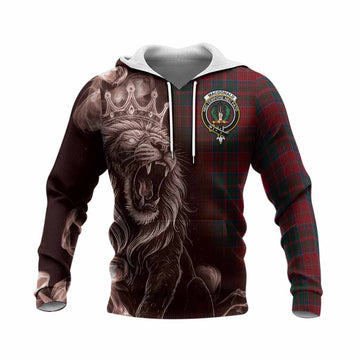 MacDonald (McDonald) of Glencoe Tartan Knitted Hoodie Roaring Lion Heritage