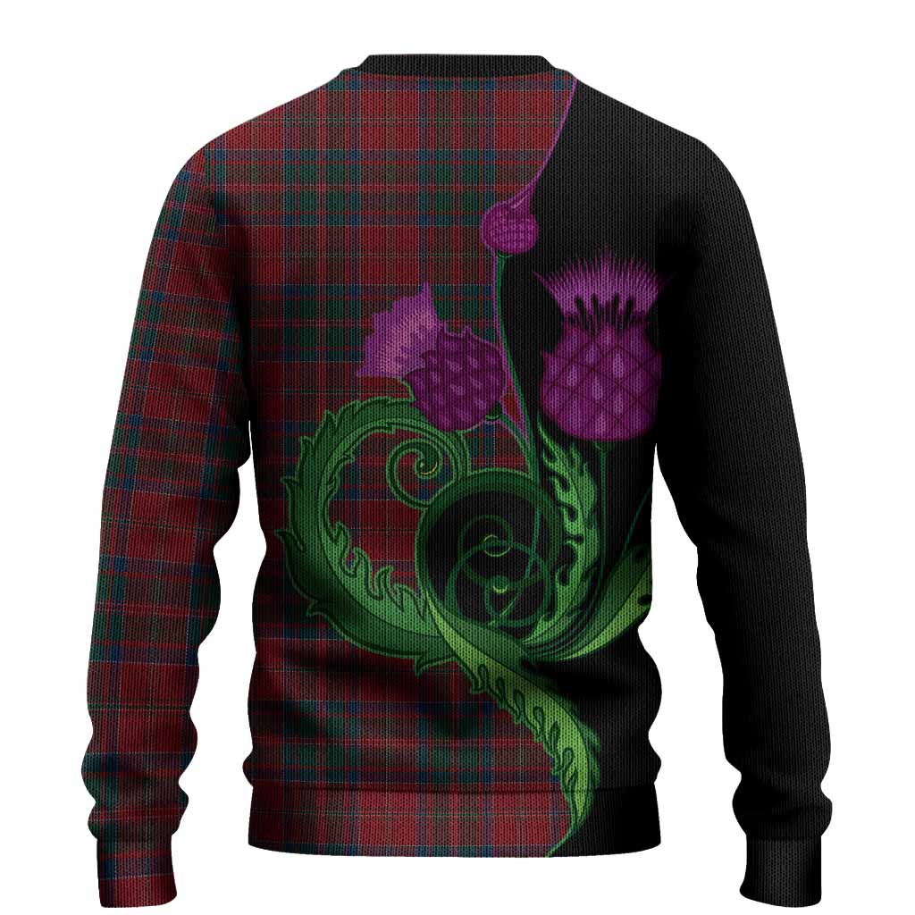 MacDonald (McDonald) of Glencoe Tartan Knitted Sweater Traditional Scottish Thistle