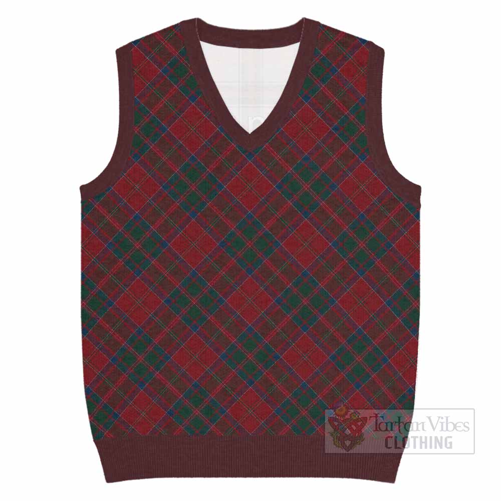 MacDonald (McDonald) of Glencoe Tartan  Knitted V-Neck Vest Cross Style