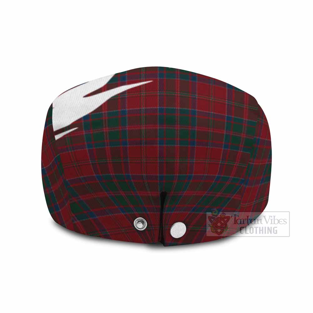 MacDonald (McDonald) of Glencoe Tartan Loch Ness Monster Scottish Heritage Art Flat Cap, Jeff Cap