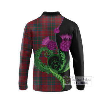 MacDonald (McDonald) of Glencoe Tartan Long Sleeve Polo Shirt Traditional Scottish Thistle
