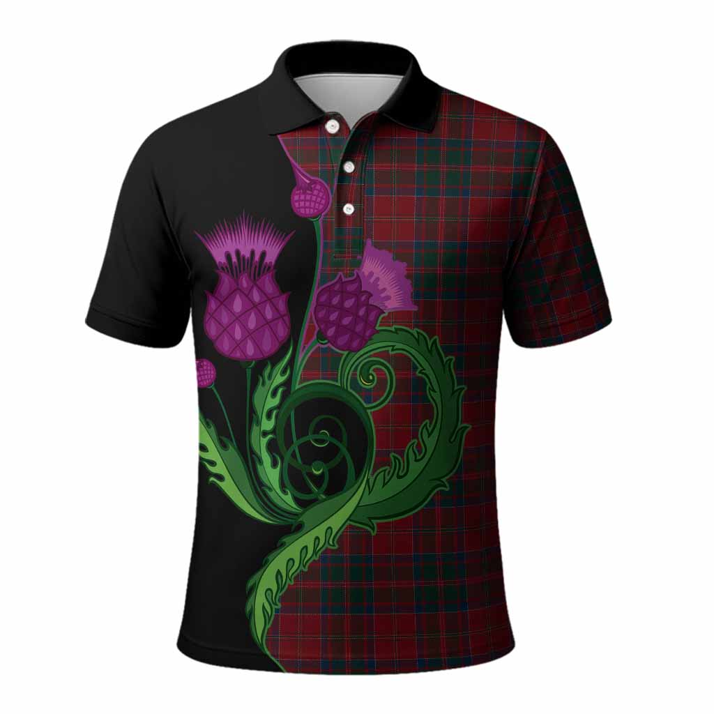 MacDonald (McDonald) of Glencoe Tartan Polo Shirt Traditional Scottish Thistle