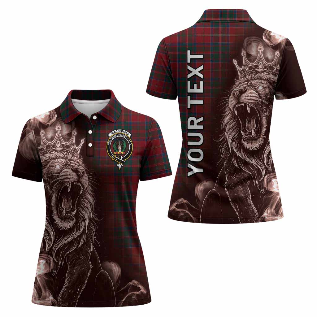 MacDonald (McDonald) of Glencoe Tartan Women Polo Shirt Roaring Lion Heritage