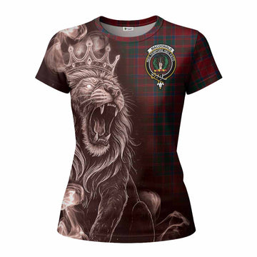 MacDonald (McDonald) of Glencoe Tartan Women T shirt Roaring Lion Heritage